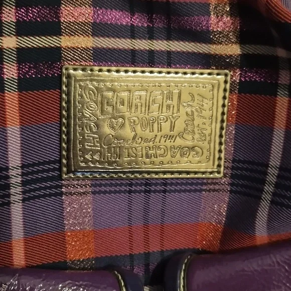 2010 Coach Poppy Plaid Women's Shoulder/Crossbody - Picture 5 of 17